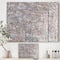 Designart - Blue And Gray Texture Painting - Modern & Contemporary Premium Canvas Wall Art